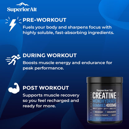 SuperiorAlt Creatine Gummies - 120g