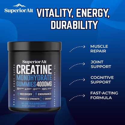 SuperiorAlt Creatine Gummies - 120g